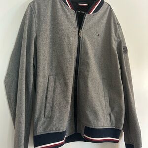 Tommy Hilfiger Charcoal Bomber Jacket for Men